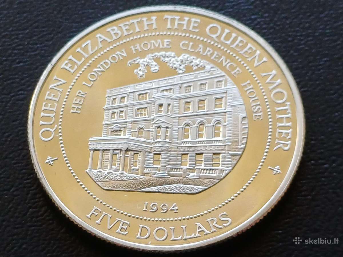 5 doleriai 1994m. Fidžis 20g. sidabras 500
