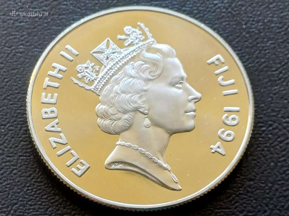 5 doleriai 1994m. Fidžis 20g. sidabras 500 - nuotraukos Nr. 2