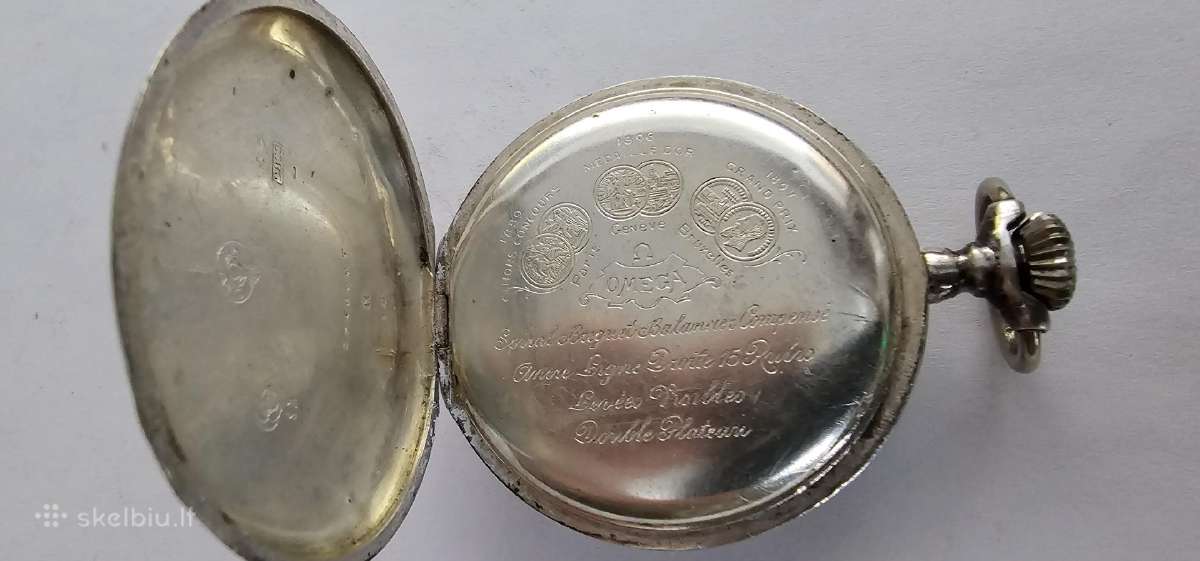 Omega sidabrinis kiseninis laikrodis - nuotraukos Nr. 3