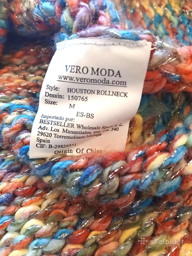 Vero Moda margas megztinis su aukšta apykakle - nuotraukos Nr. 5