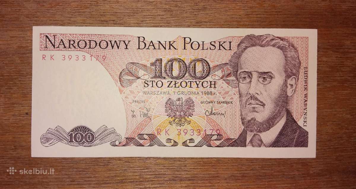 Lenkijos 100 zlotų banknotas
