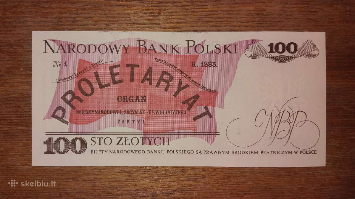 Lenkijos 100 zlotų banknotas - nuotraukos Nr. 2