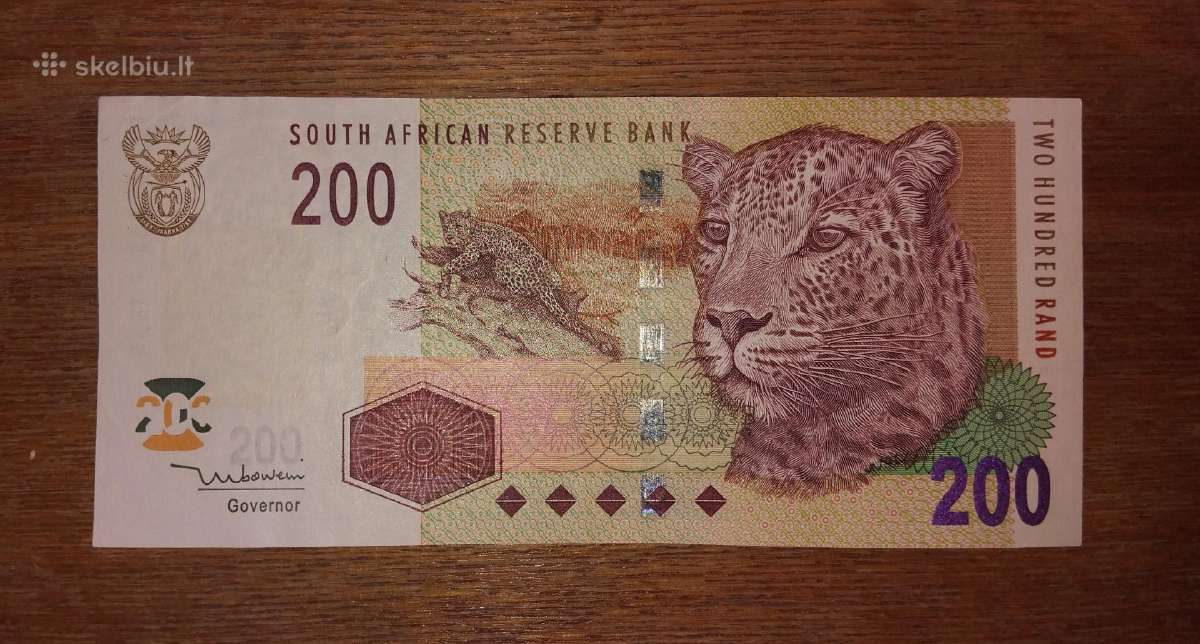 Pietų Afrikos 200 rand banknotas