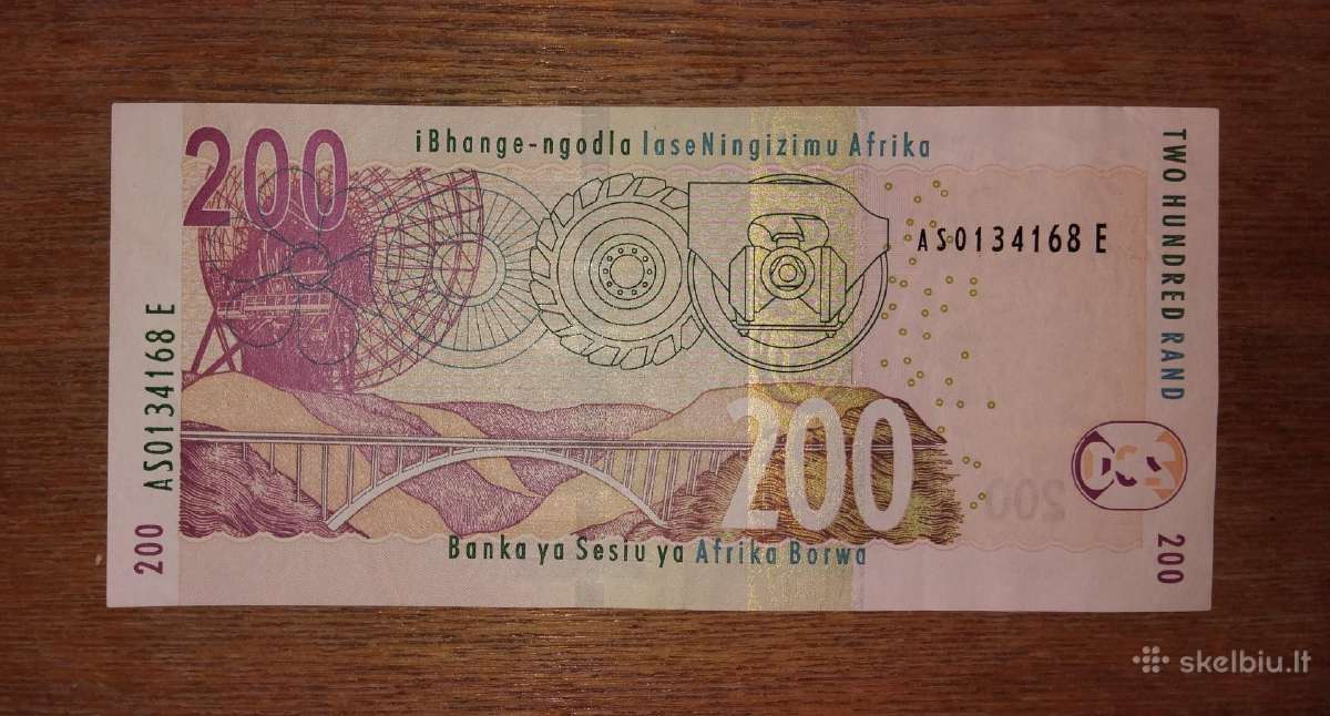 Pietų Afrikos 200 rand banknotas - nuotraukos Nr. 2