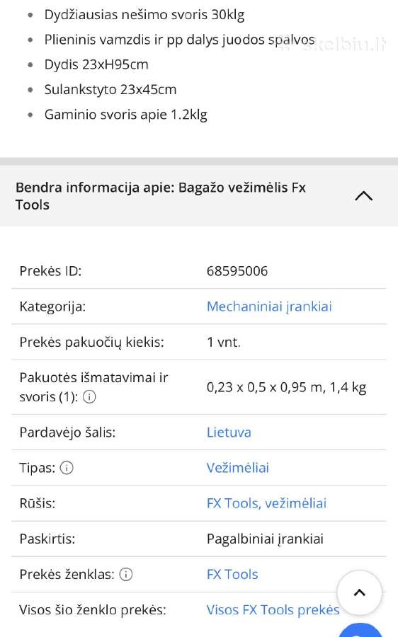 Ratukai bagažui dežėms - nuotraukos Nr. 3