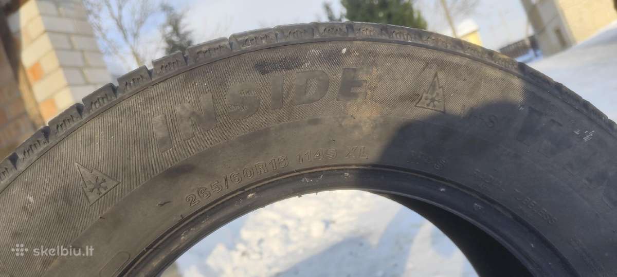 4 Žieminės padangos M+s R18 265 60 XL džipui - nuotraukos Nr. 11