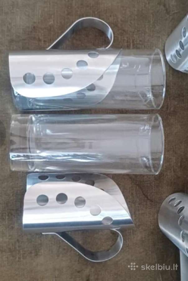 Puodeliai su metalo stovu 4vnt 6e - nuotraukos Nr. 2