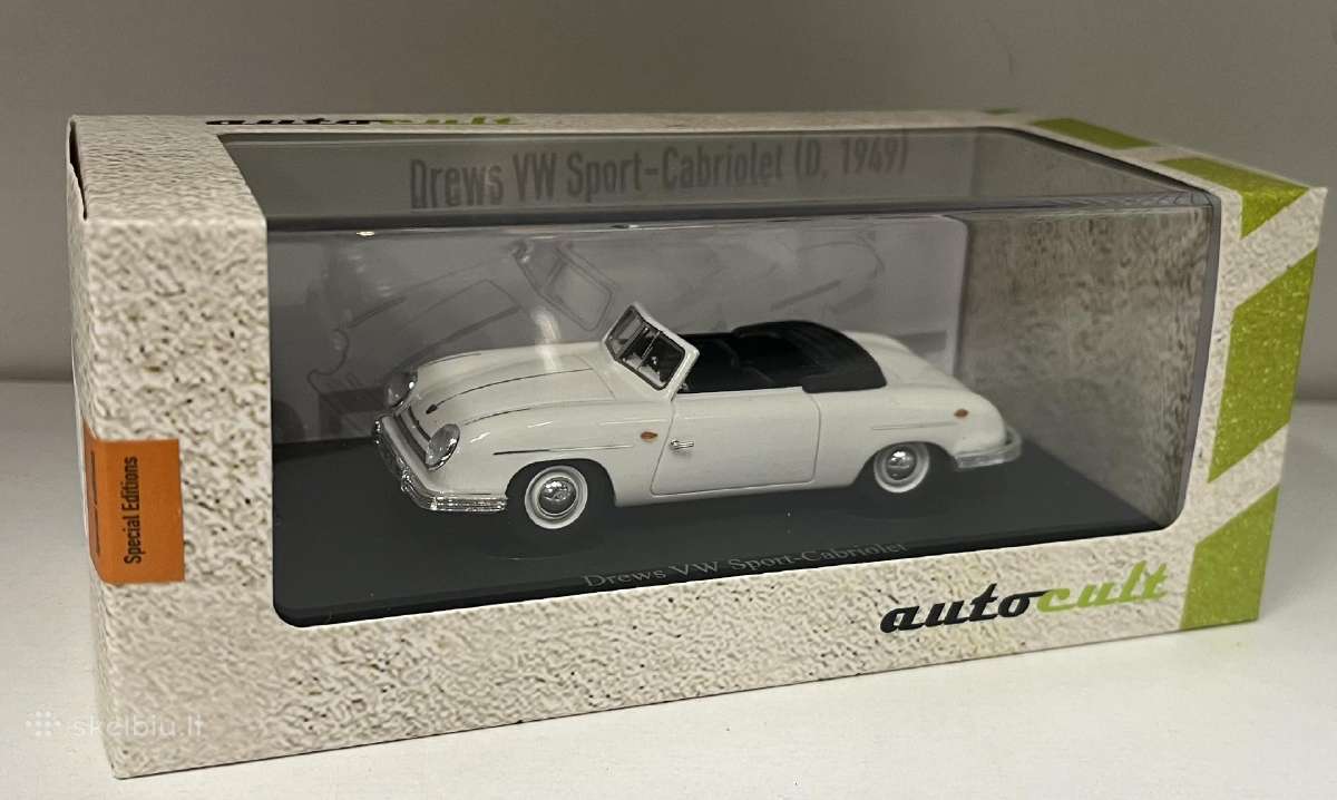 Kolekciniai modeliukai-VW sport Cabrio