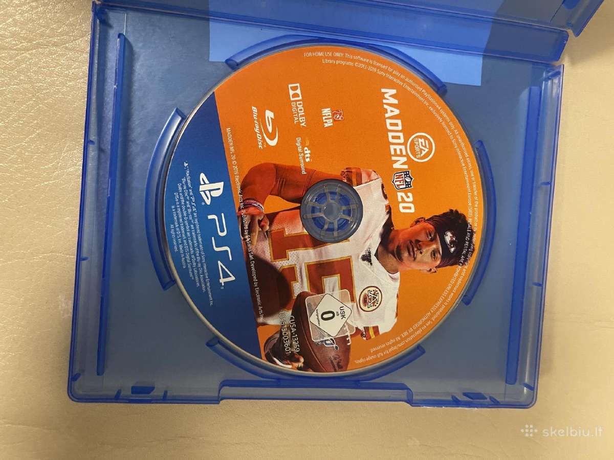 Madden Nfl20 be viršelio ps4