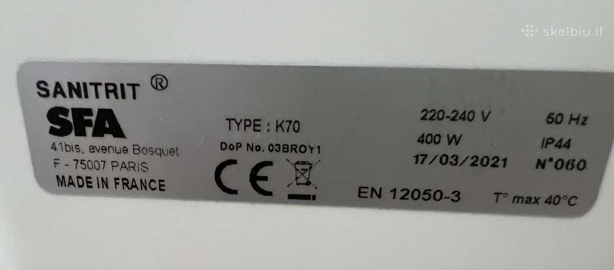 Naujas smulkintuvas Broyeur K70 - nuotraukos Nr. 3