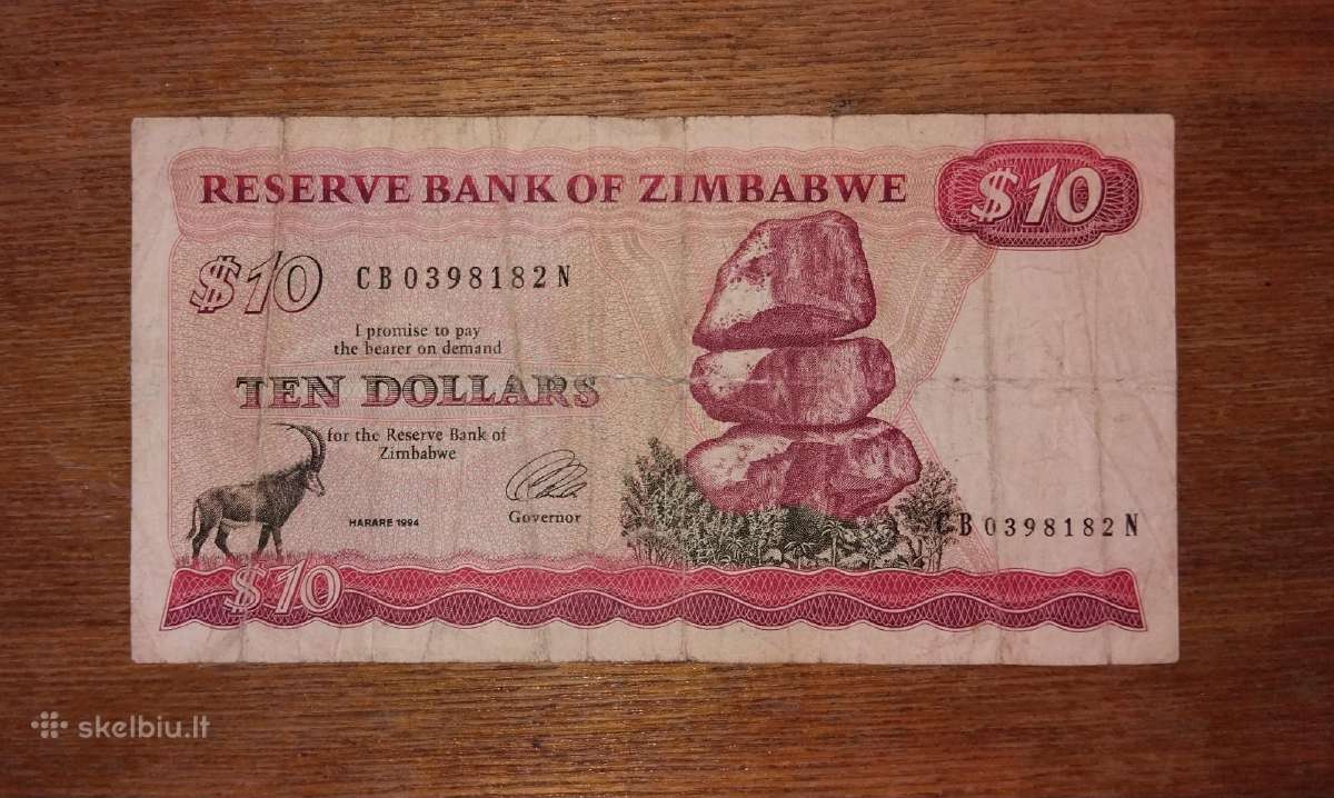 Zimbabvės 10 $ banknotas