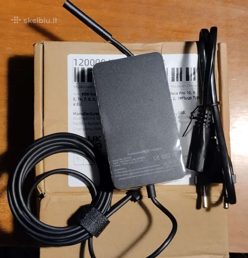 Surface Pro įkroviklis 65w 15v 4a