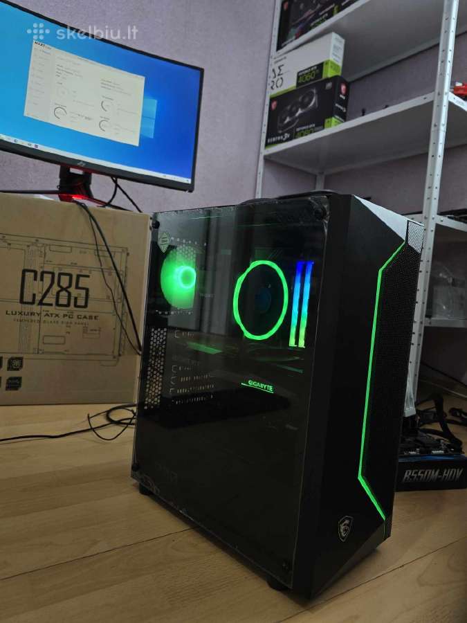 Žaidimu Pc 3060ti/7800x3d/ddr5 32gb/1tb SSD