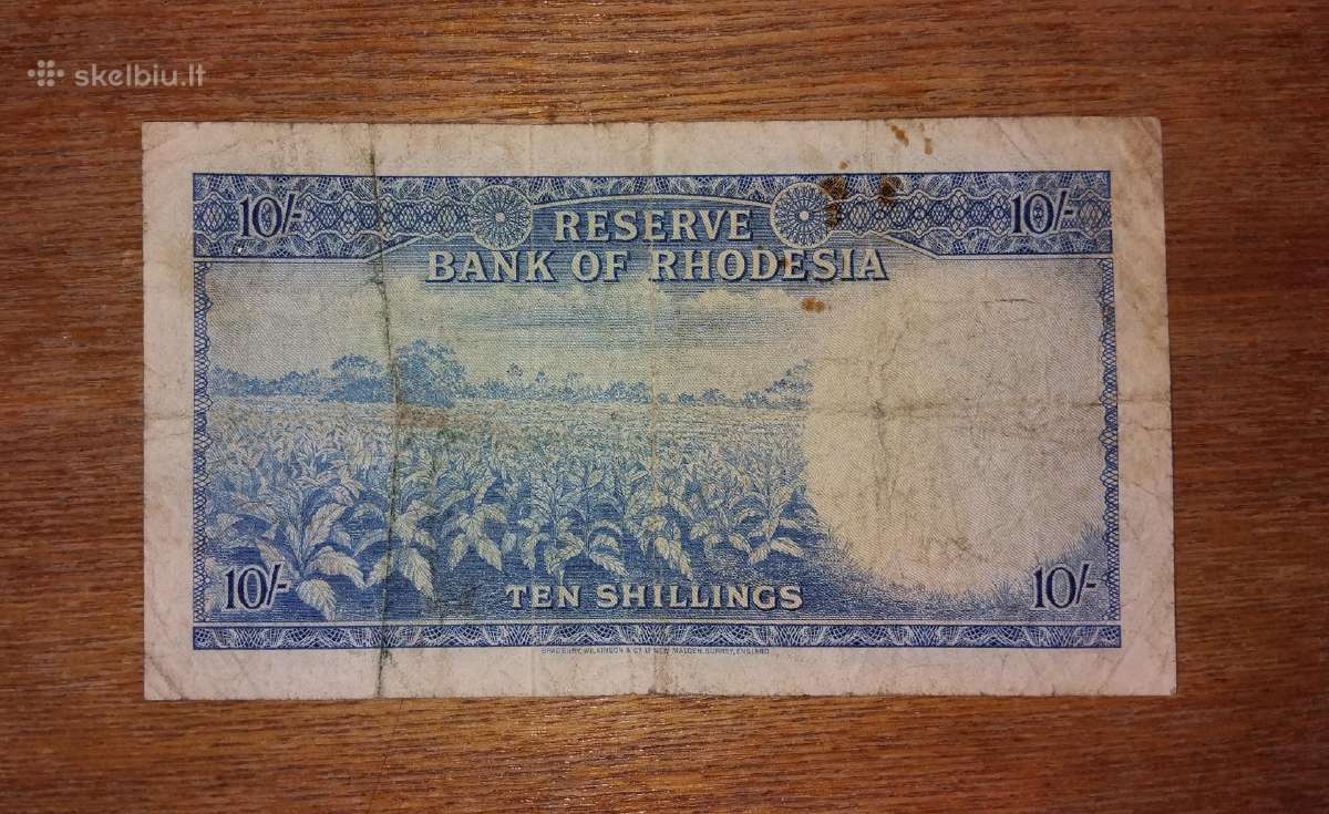 Rodežos 10 šilingu banknotas - nuotraukos Nr. 2