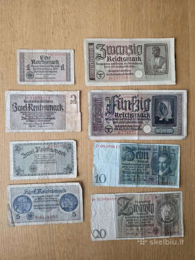1923 - 1929 metų Vokietija banknotai