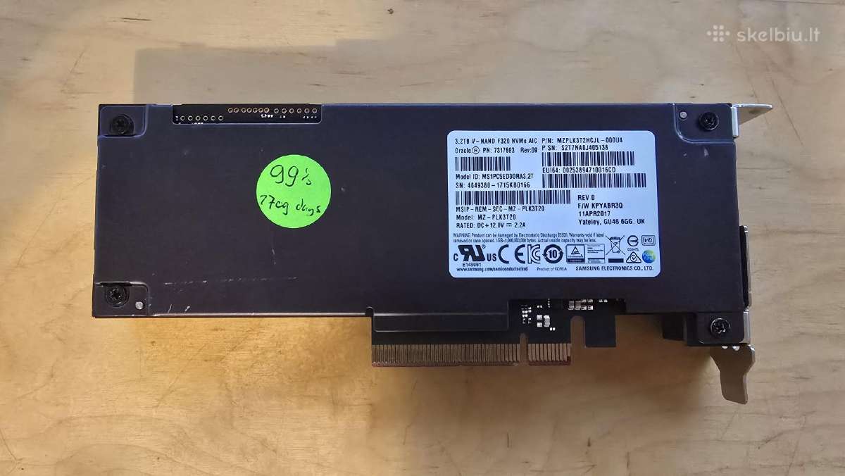 Pcie Nvme SSD 1.6tb 2tb 2.6tb 3.2tb 6.4tb 12.8tb - nuotraukos Nr. 8