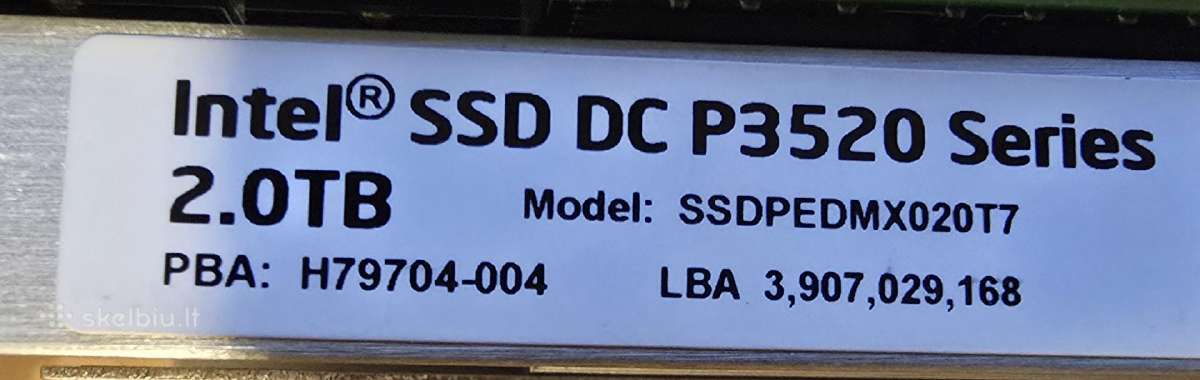 Pcie Nvme SSD 1.6tb 2tb 2.6tb 3.2tb 6.4tb 12.8tb - nuotraukos Nr. 12