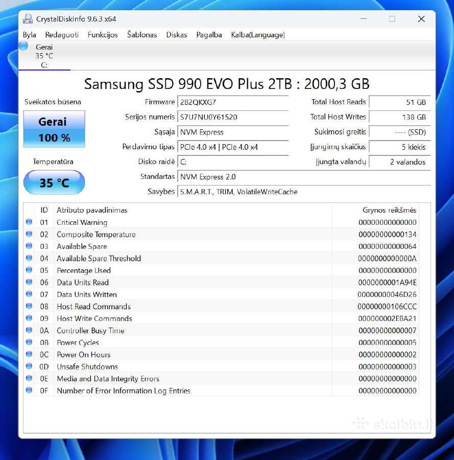 I5-13500, rtx5070, 32gb/ddr5, 2tb/SSD, Win11pro - nuotraukos Nr. 10