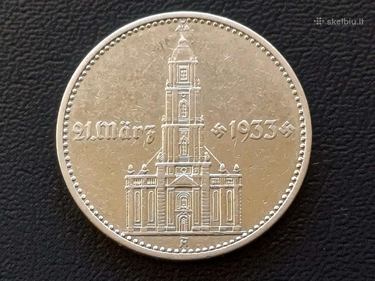 2 markes 1934 A m. Sidabras