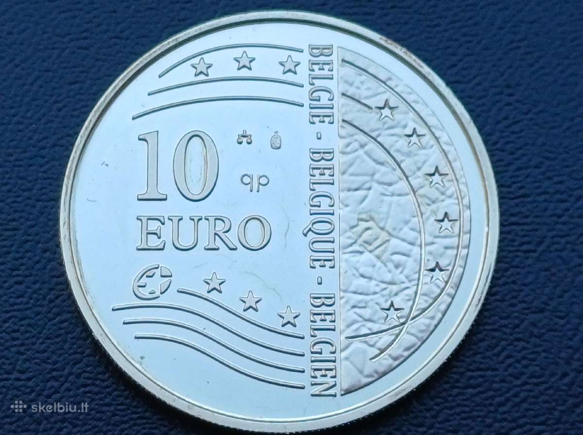 10 euro 2004m. Belgija sidabras 925