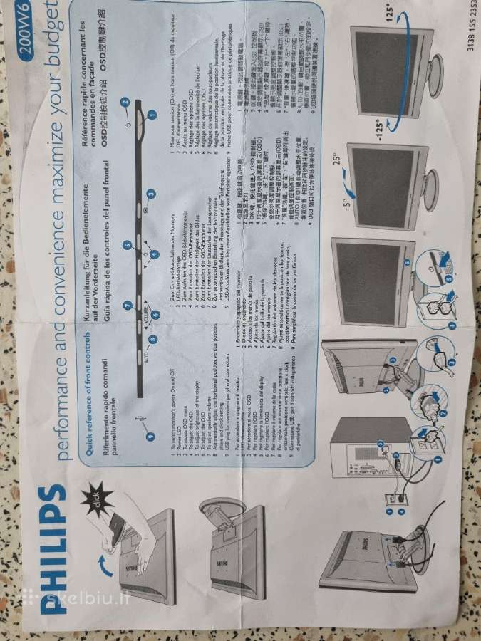 Monitorius Brilliance Philips 200w6 , 51 cm (20") - nuotraukos Nr. 11