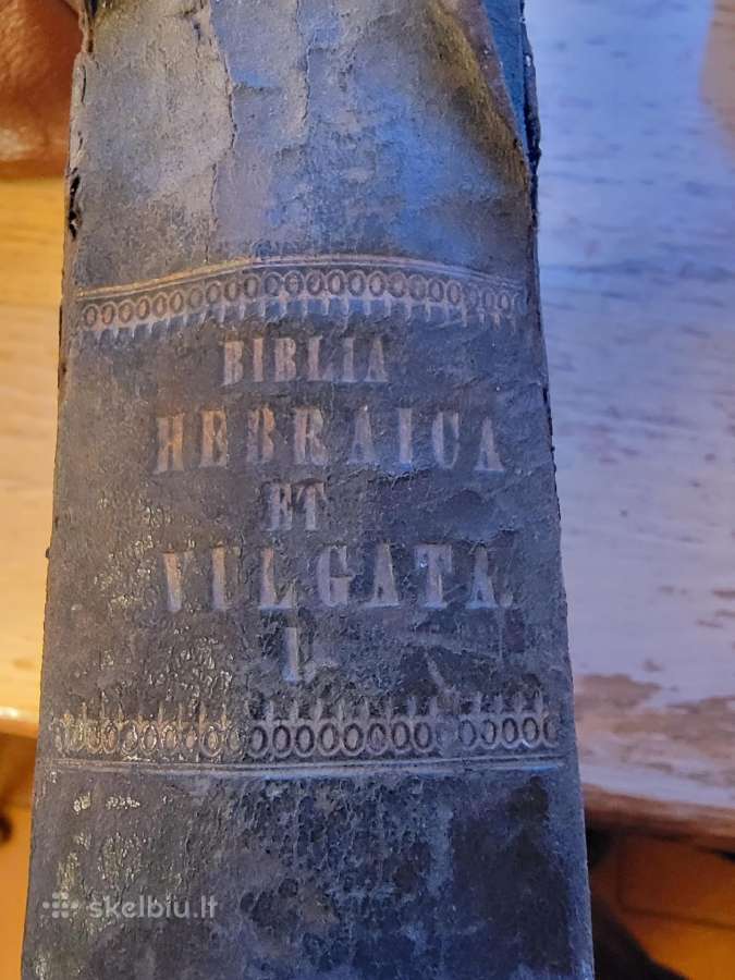 1838 m.knyga " Biblia Hebraica"