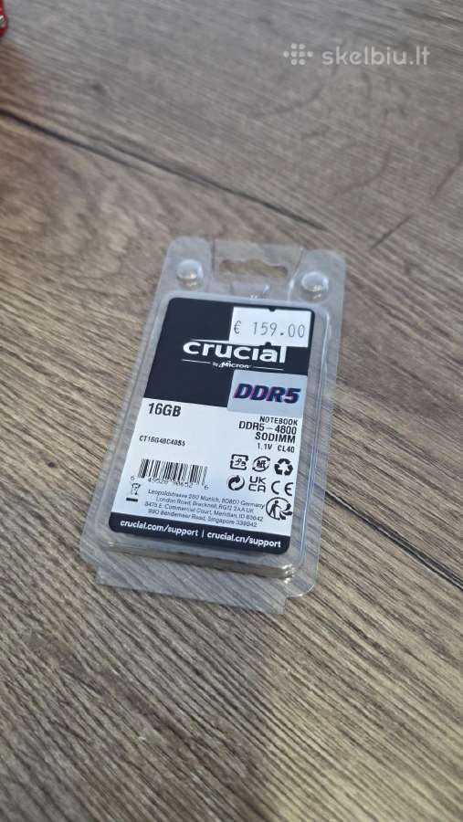 Ddr5 Sodimm 16gb Crucial 4800mhz