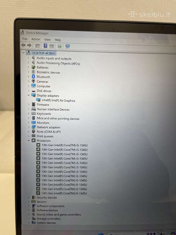 Hp Dragonfly G4 i5-1345u 16gb RAM 512 GB SSD - nuotraukos Nr. 8