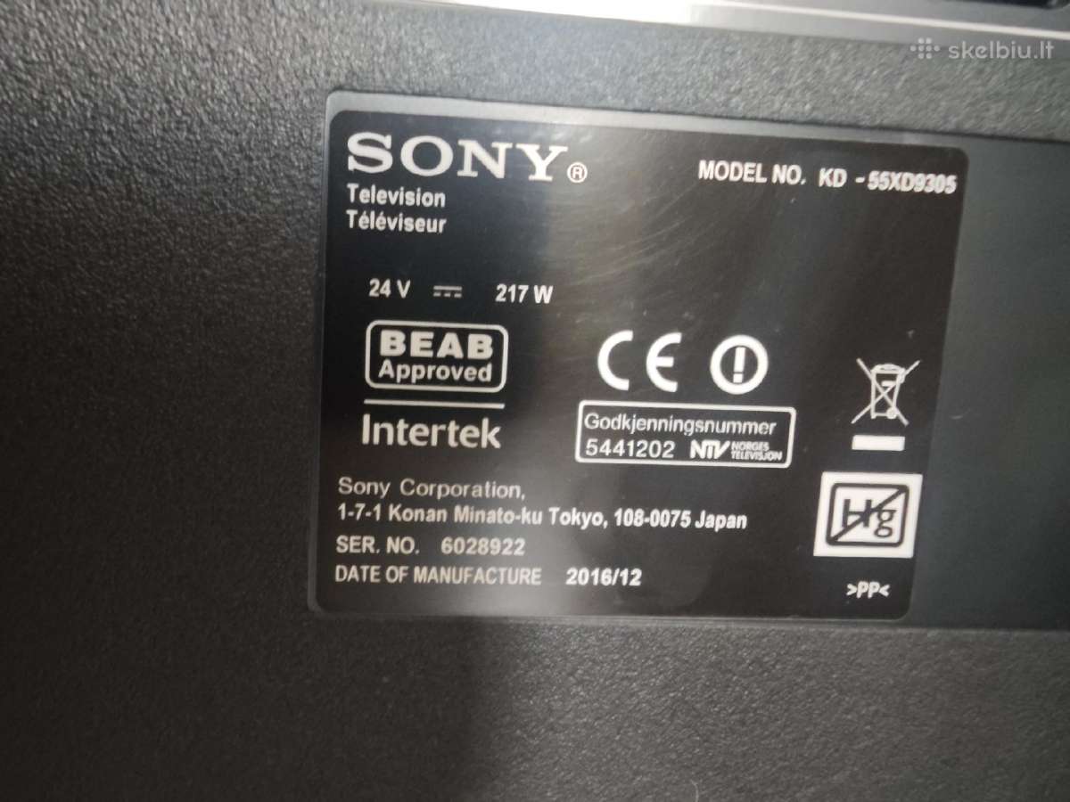 Sony Kd-55xd9305 - nuotraukos Nr. 3