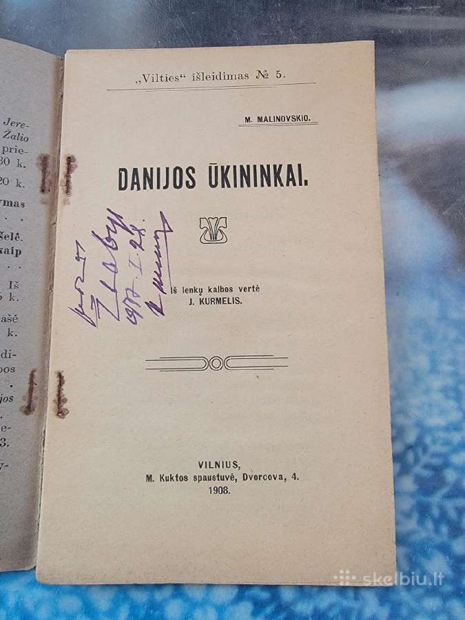 1908 m.knyga "Danijos ūkininkai"
