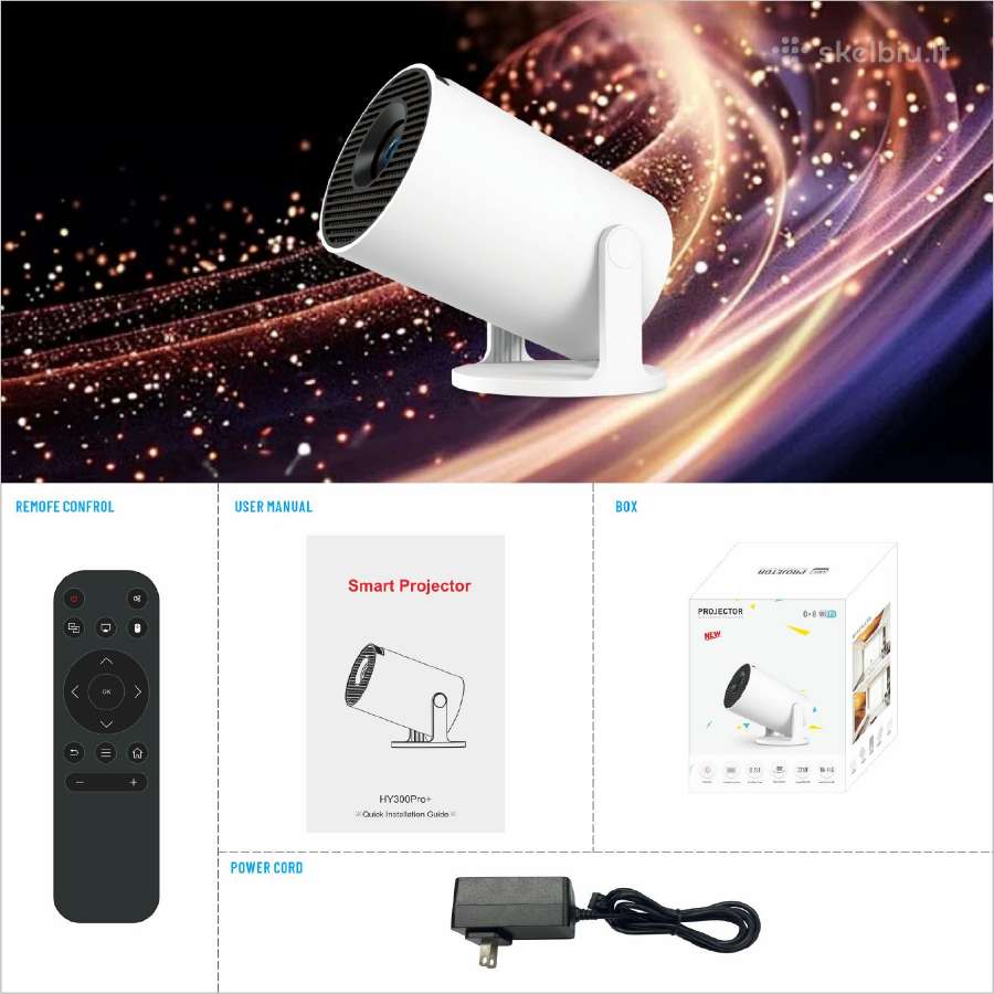 Nauja Hy300pro+ LED Vaizdo projektorius su Android - nuotraukos Nr. 9