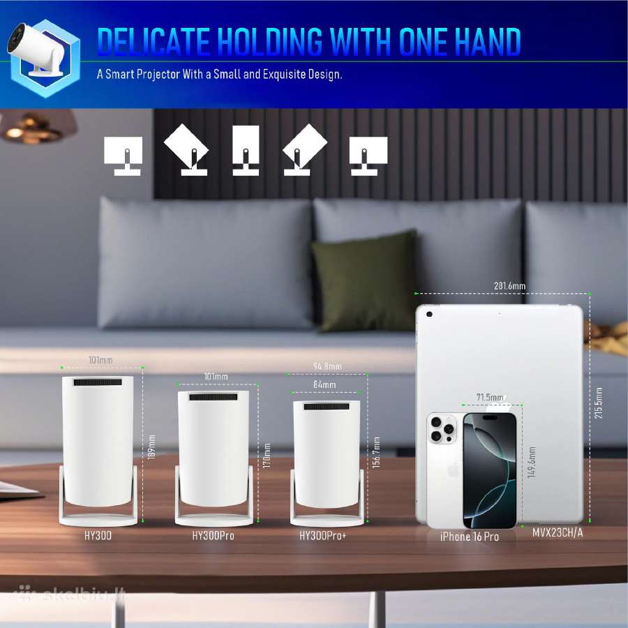 Nauja Hy300pro+ LED Vaizdo projektorius su Android - nuotraukos Nr. 10