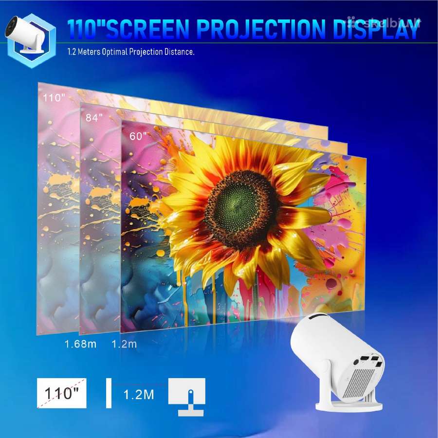 Nauja Hy300pro+ LED Vaizdo projektorius su Android - nuotraukos Nr. 14