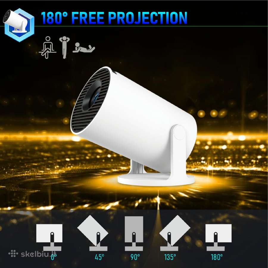 Nauja Hy300pro+ LED Vaizdo projektorius su Android - nuotraukos Nr. 17