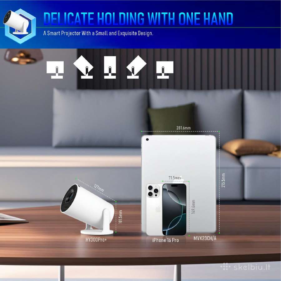 Nauja Hy300pro+ LED Vaizdo projektorius su Android - nuotraukos Nr. 20