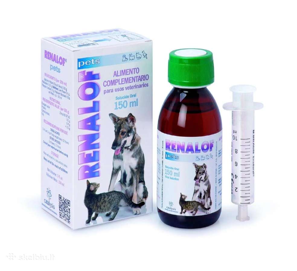Dovanoju renalof Pets pap. šunims ir katėms, šlapi