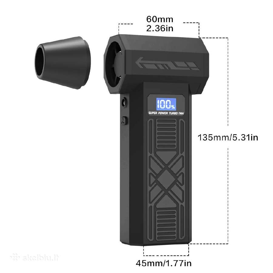 Naujas Mini Turbo Jet fan pūstuvas reaktyvinis - nuotraukos Nr. 9