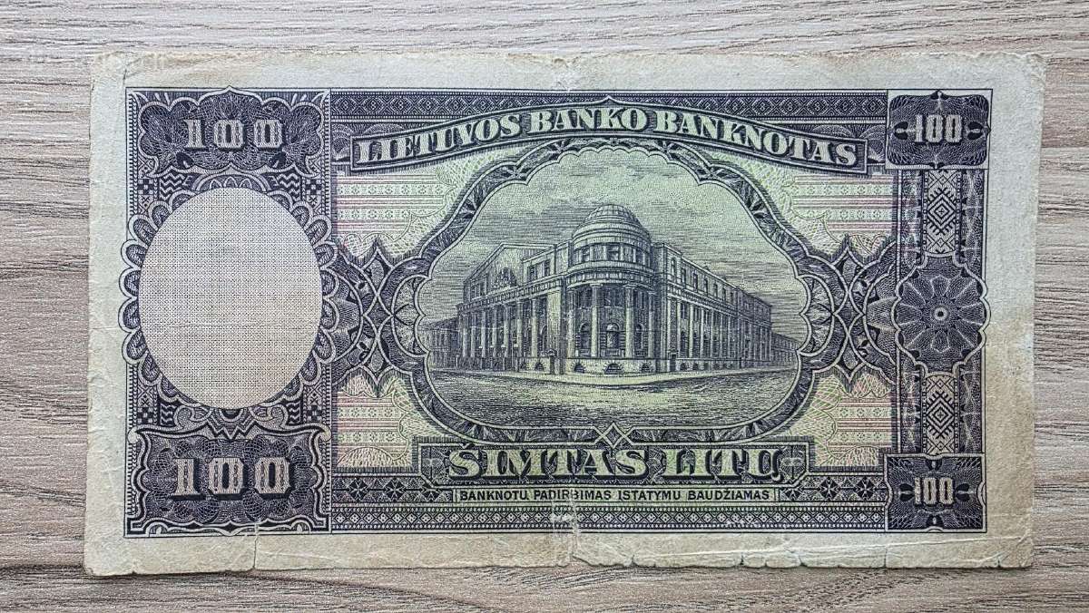 1928 metų 100 litų smetoniškas - nuotraukos Nr. 2