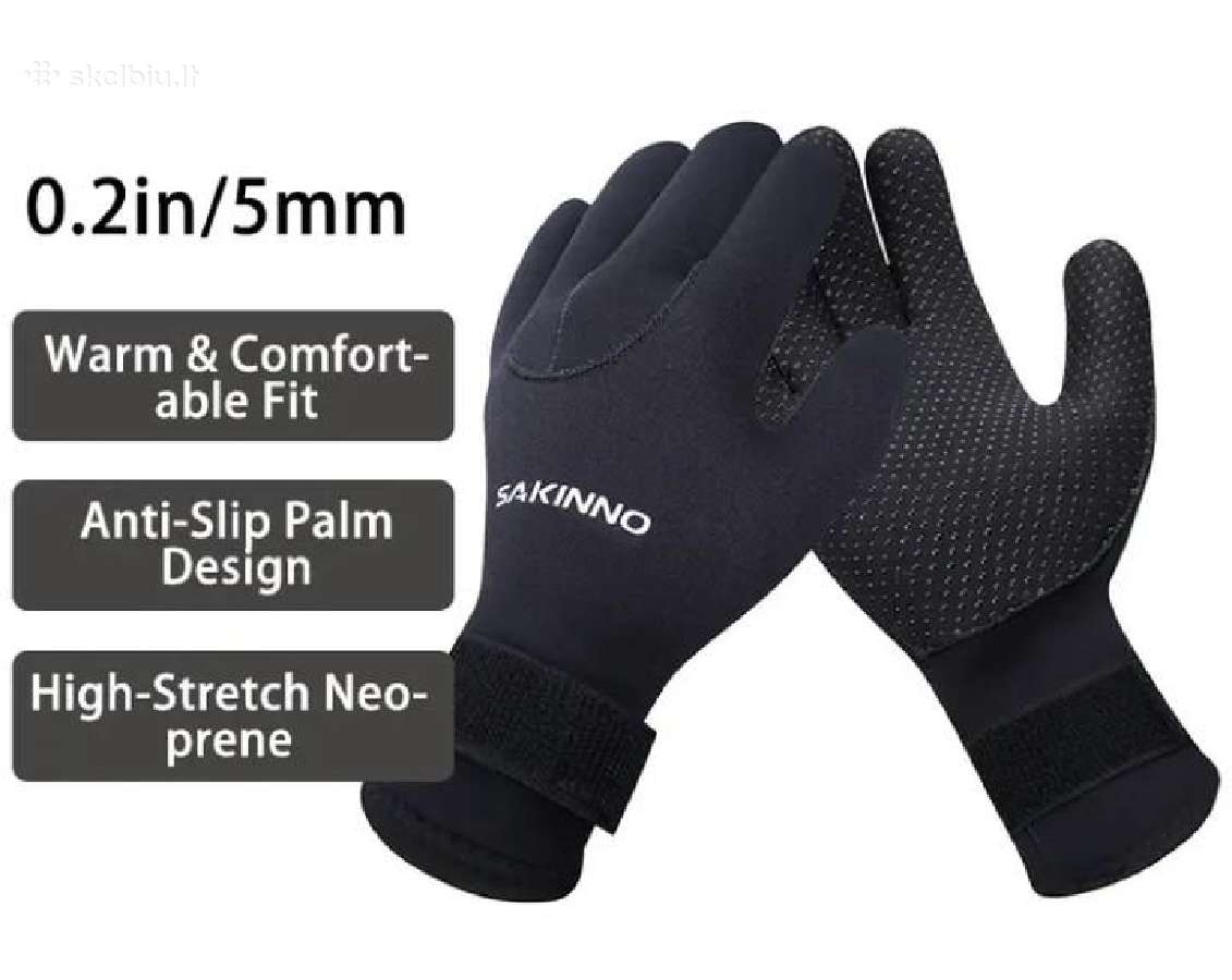 Nardymo pirštinės (neopreninės) 5mm - nuotraukos Nr. 2