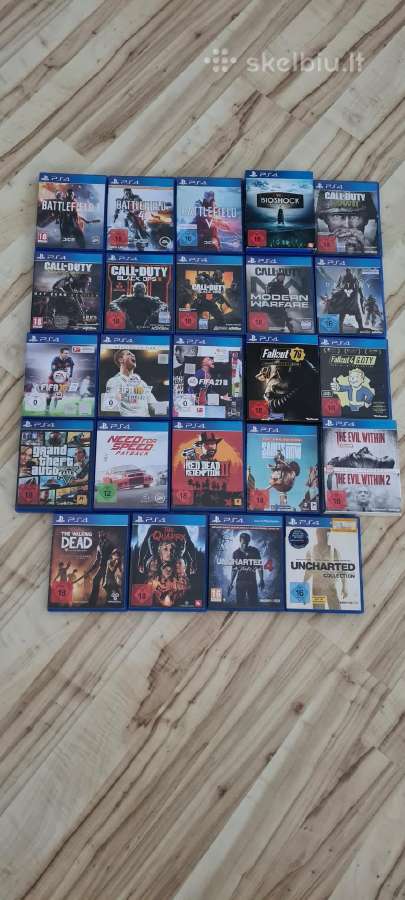 Parduodu Sony Ps4 žaidimus ir Ps4 Slim konsolę