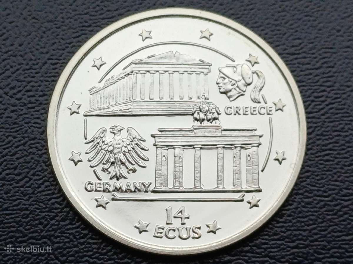 14 ekių 1994m. Gibraltaras sidabras 925 unc