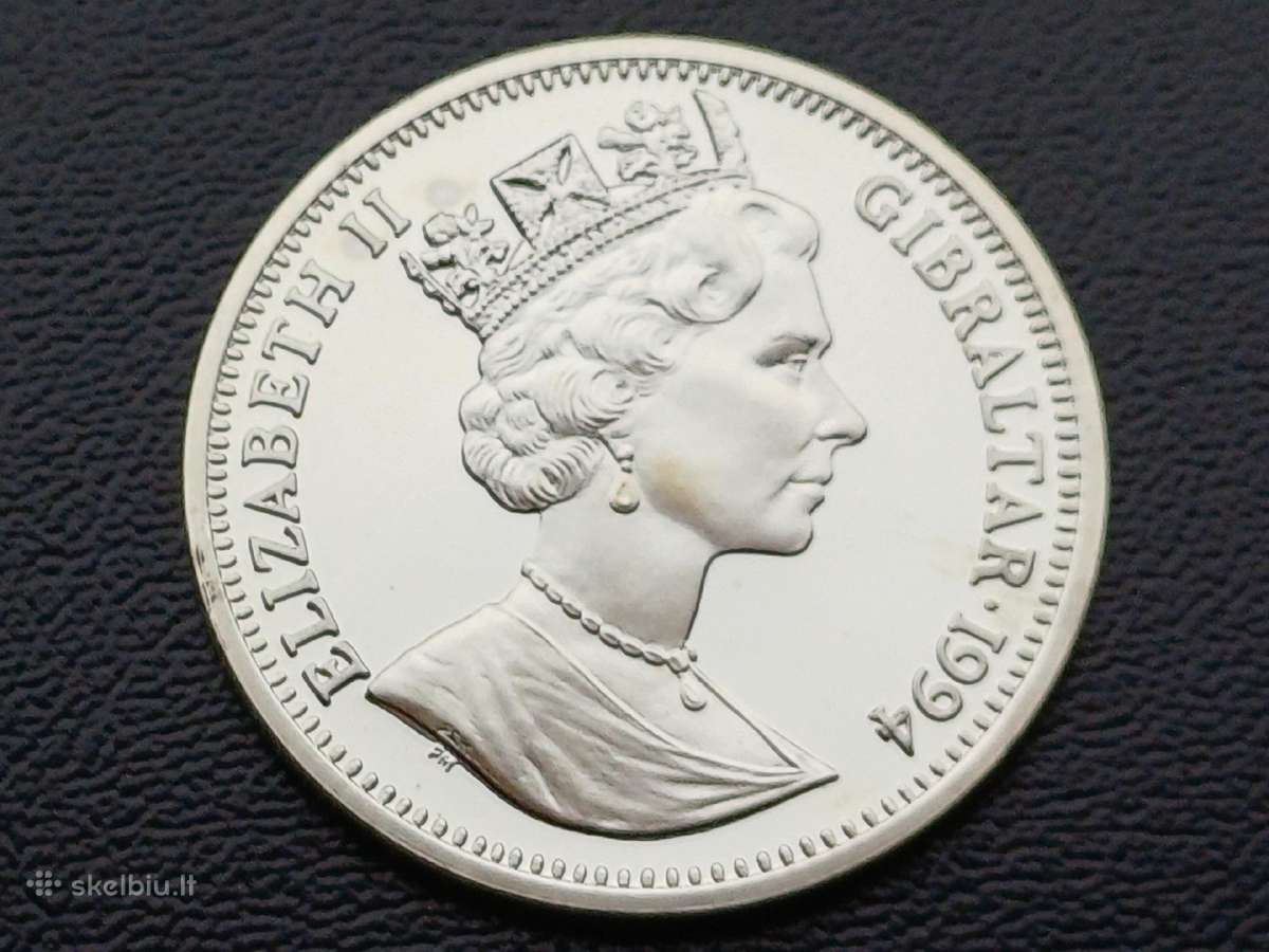 14 ekių 1994m. Gibraltaras sidabras 925 unc - nuotraukos Nr. 2