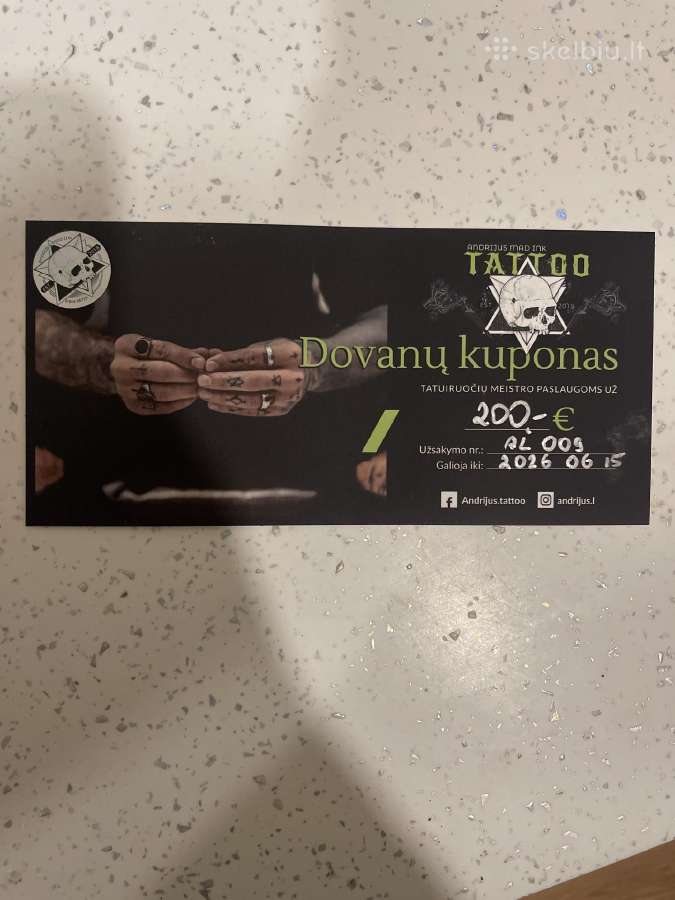 Tatto kuponas