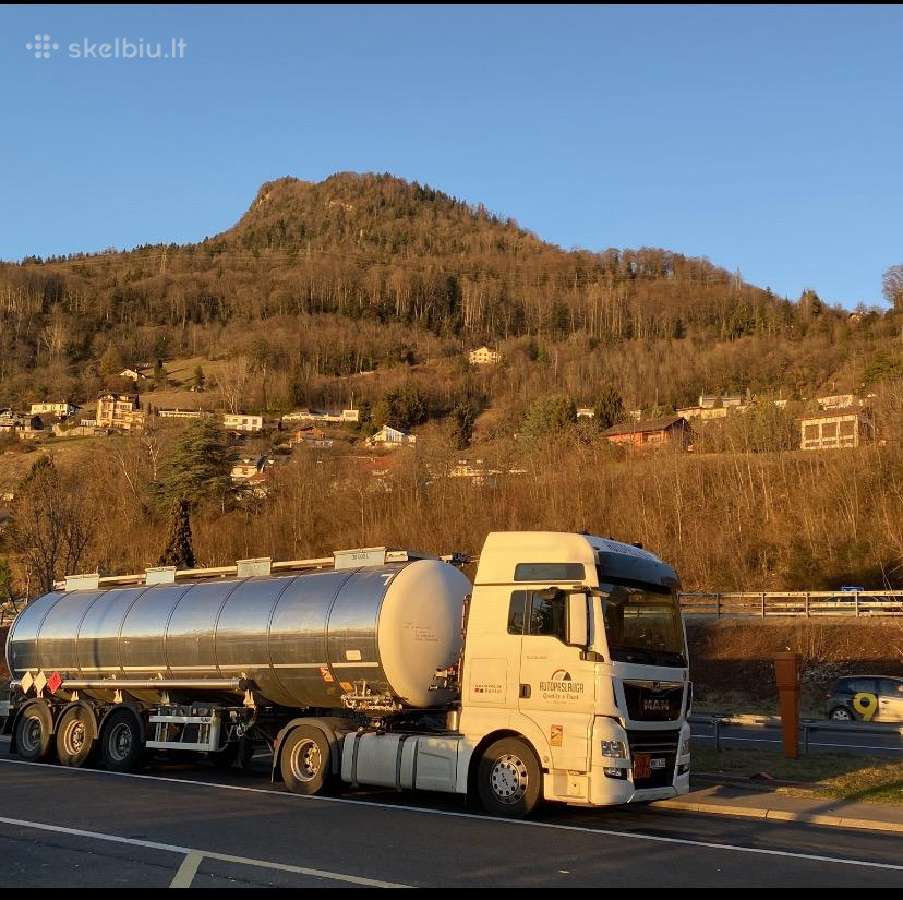 Vairuotojas darbui su autocisternomis