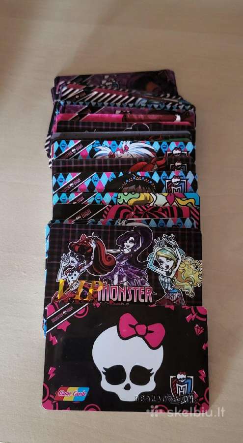 Monster High VIP kolekcinės kortelės - nuotraukos Nr. 2