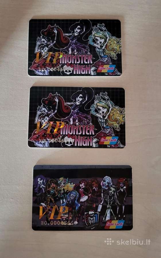 Monster High VIP kolekcinės kortelės - nuotraukos Nr. 6