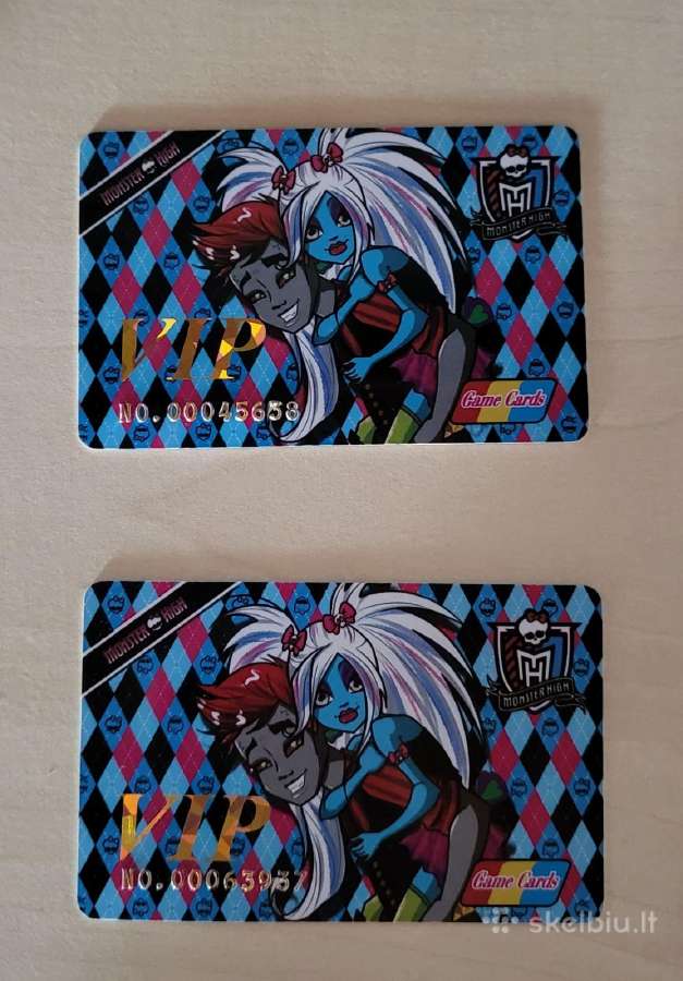 Monster High VIP kolekcinės kortelės - nuotraukos Nr. 8