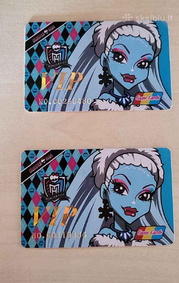 Monster High VIP kolekcinės kortelės - nuotraukos Nr. 10