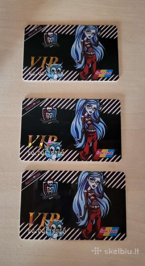Monster High VIP kolekcinės kortelės - nuotraukos Nr. 11