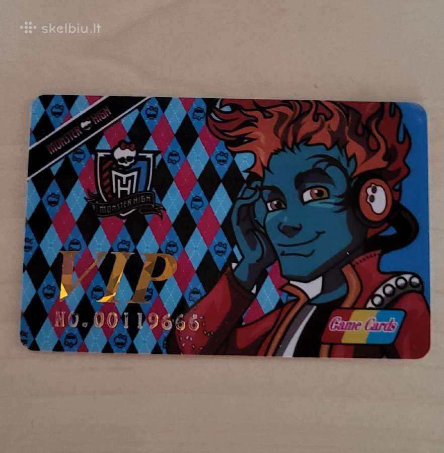 Monster High VIP kolekcinės kortelės - nuotraukos Nr. 12